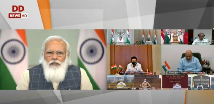 pm modi meeting with states miniter on covid 3rd vave
