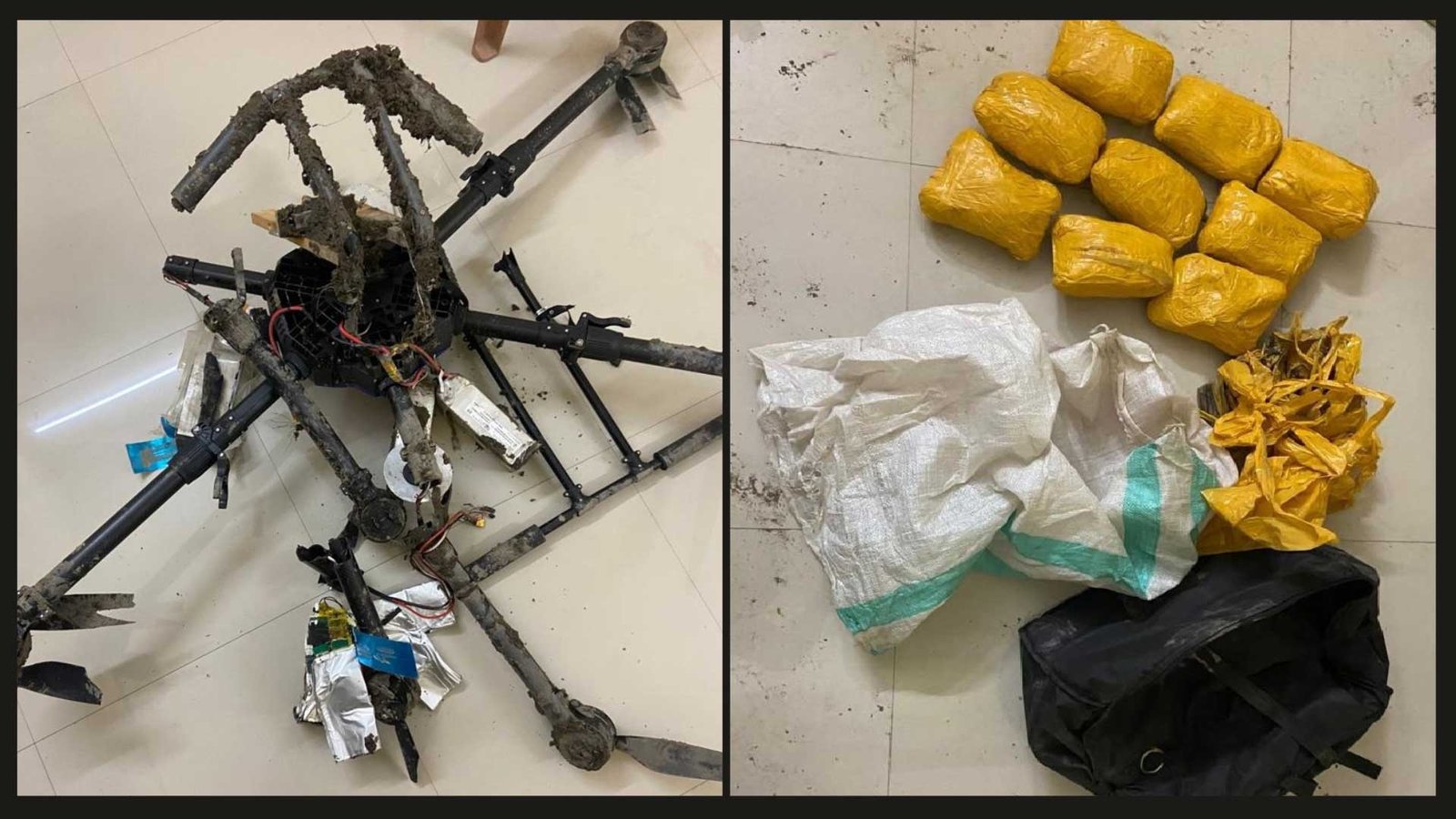 Pakistani drone supplying heroin